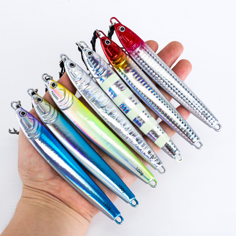 7Pcs 40g 60g 80g 100g Luminous - Fishing Lure Spoon review and price