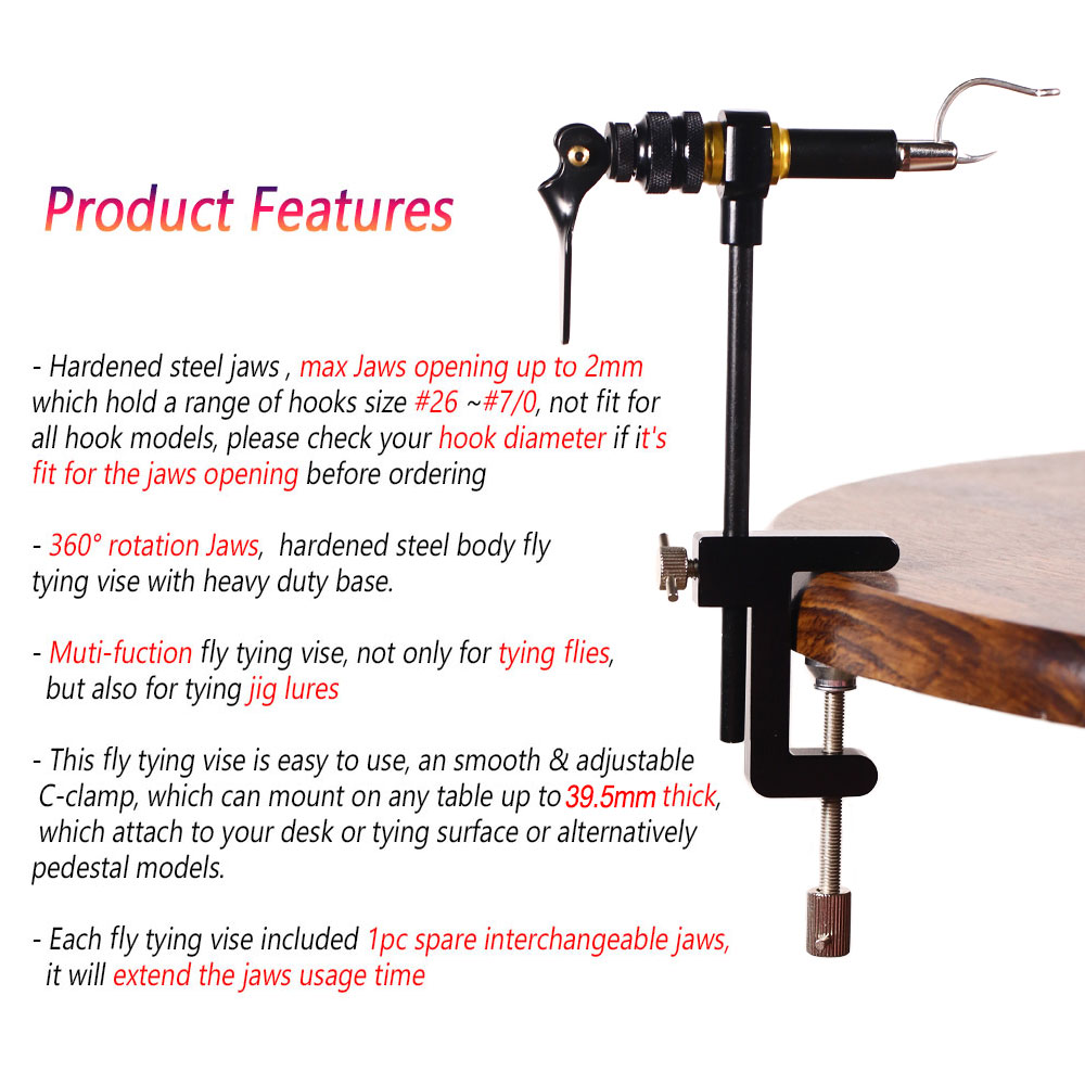Bimoo 360° Rotation C-Clamp Fl - Fishing Lure Spinner review and price