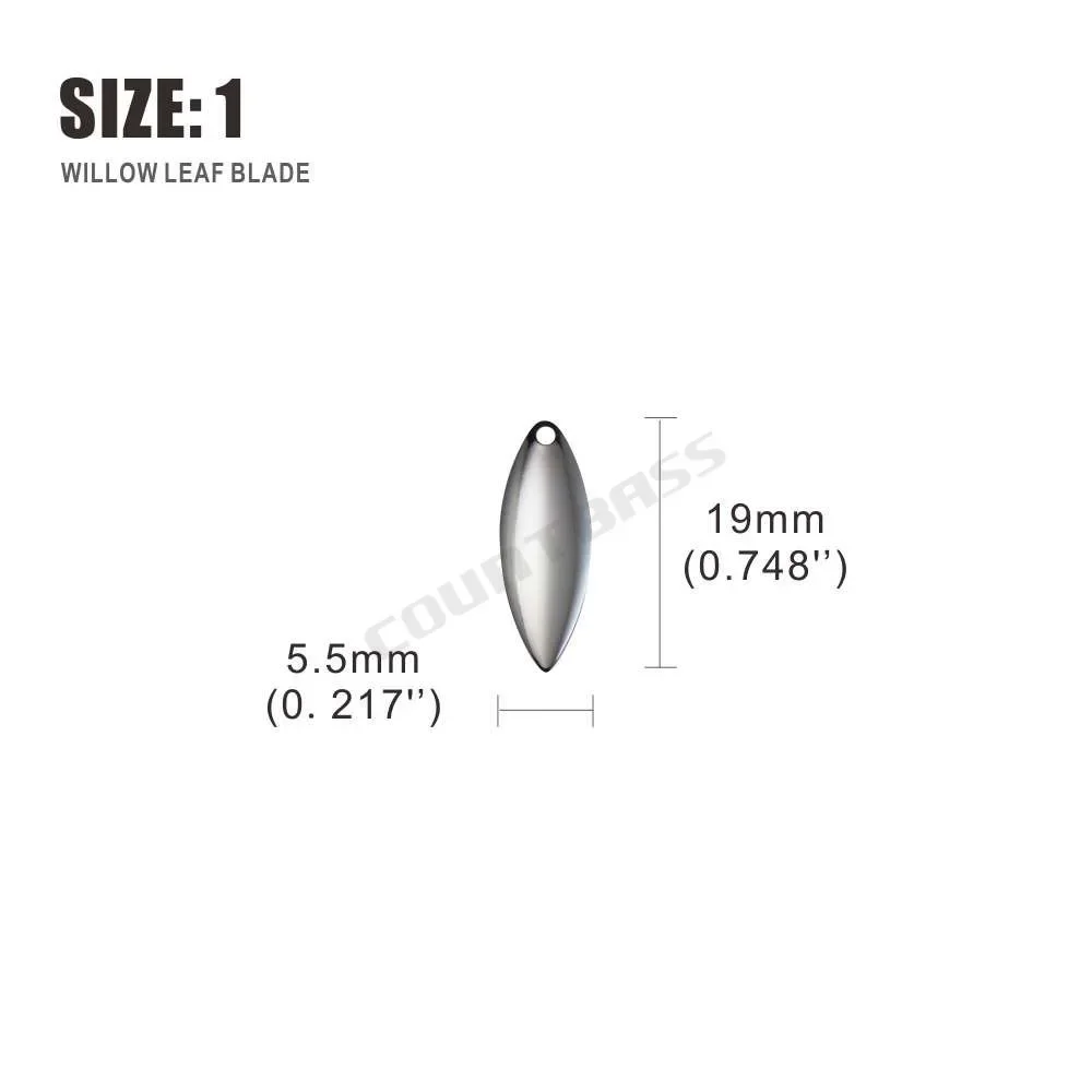 Countbass 50pcs Size 1-6 Nicke - Fishing Lure Spinner review and price