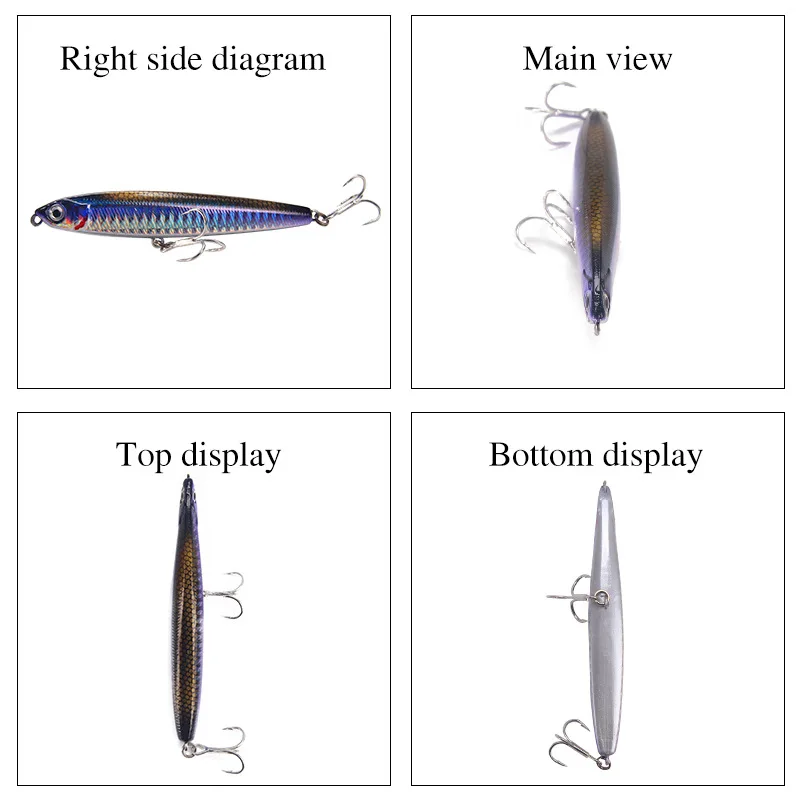 4pcs Professional Sinking Penc - Fishing Lure Topwater review and price