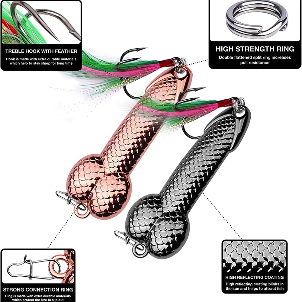 Metal Penis VIB Fishing Lure 3 - Fishing Lure Blade Bait review and price