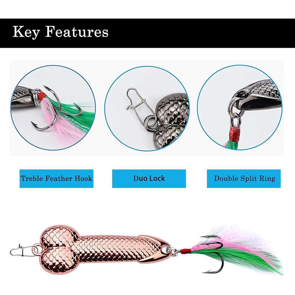 Metal Penis VIB Fishing Lure 3 - Fishing Lure Blade Bait review and price